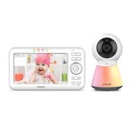 VTech VM5254 Babyphone avec Caméra, Écran LCD Couleur 5 Pouces, Vision Nocturne, Communication Bidirectionnelle, Berceuses et Veilleuse