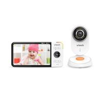Vtech VM818 HD Moniteur bébé - Babyphone vidéo avec caméra Grand Angle - Vidéo HD, Son Clair, écran Couleur LCD 5" et Fonction Vision Nocturne - avec Fonction interphone, berceuses et Sons