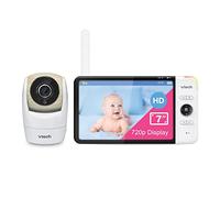 VTech VM919HD Video Monitor with 7-inch True-Color HD 720p Display, Fully Remote Pan, Tilt, Zoom, 360 Panoramic Viewing, 110 Wide-Angle View, HD Night Vision, Up to 1000ft Range, Secured Transmission