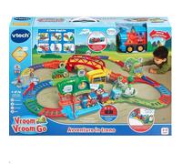 VTECH Vroom Go Aventures En Train Circuit Petit Électrique Avec Haies Inclus L