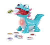 VTech - Zébulon, Mon Compagnon Glouton, Animal Interactif Axolotl Qui Parle, Chante, Mange et Réagit, Découverte en Couleurs des Émotions, Jouet Éducatif, Cadeau Enfant Dès 2 Ans - Contenu en Français