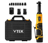 VTEK Clé à cliquet sans fil étendue 3/8" Clé à cliquet électrique 16,8 V, clé à cliquet électrique 40 pi-lb 400 tr/min, Noir