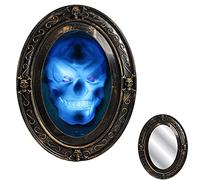 VTERLY Décoration Miroir Hanté Magique d'halloween avec Détection de Mouvement et Son, Activé par Le Mouvement, Effrayant pour Affichage