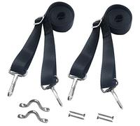 Vtete Lot de 2 sangles réglables pour dessus de bateau Bimini avec les 2 crochets à chaque extrémité (pas besoin de les coudre) - Sangles de toile marine et d'auvent avec boucles + sangles à œillets -