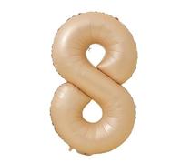 Vthoviwa 40pouces Ballon Chiffre Anniversaire 8 Kaki, 0123456789,10-19,20-25,30,40,50,60,70,80,90 Ballon Numero 8 an Deco Birthday, Balloon 8 Ballon Party Deco Soutenir l'hélium