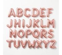 Vthoviwa Ballon Lettre A-Z Alu 26 Alphabet Ballon Rose Or Décorations Fête. Personnalisé Décos Party Ballon ABCDEFGHIJKLMNOPQRSTUVWXYZ 16 Pouce