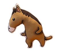 VTIDOBE 50 cm Funny Sand Sculpture Cheval Peluche Jouet PP Coton Peluche Animal en Peluche pour Poupée Spoof Coussin Coussin Décoration Maison Coussin Coussin Décoration Maison