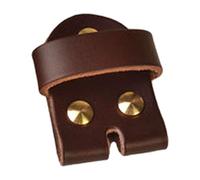 VTIDOBE Connecteur de boucle de ceinture en cuir avec accessoires d'entretien pour ceintures artisanales, Boucle ardillon marron, M