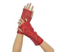 VTIDOBE Gants à paillettes pour danseurs et artistes - Pour spectacles de scène et fêtes - Gants confortables et respirants, R, M