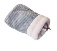 VTIDOBE Grand sac de couchage d'hiver chaud pour chats - Grand lit pour animal domestique - Chaud - Confortable - Avec doublure épaisse