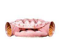 VTIDOBE Lit souple pour chat Tunnel pour jeu Tunnel Tube Polyester Cachette Tunnel froissé pour petit animal domestique