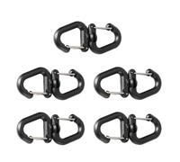 VTIDOBE Porte-clés robuste rotatif à 360 degrés avec mousqueton multifonction en forme de S