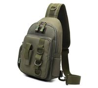 VTIDOBE Sac à bandoulière de rangement pour matériel de pêche en plein air Sac à bandoulière confortable pour équipement de pêche avec support de canne à pêche, ag, Moderne