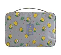 VTIDOBE Trousse de maquillage de grande capacité, trousse de toilette de voyage pliable avec crochet de suspension, trousse de rasage à suspendre, L-gy, Moderne