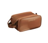 VTIDOBE Trousse de toilette de voyage de grande capacité en polyuréthane pour femme, BN, Moderne