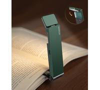 VTIGER lampe de table rechargeable pour la lecture au lit clip LED lampe de lecture réglable en 3 couleurs et 4 luminosité durable portable bookmark Light pour les fans de livres et les enfants