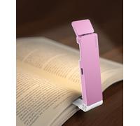 VTIGER lampe de table rechargeable pour la lecture au lit clip LED lampe de lecture réglable en 3 couleurs et 4 luminosité durable portable bookmark Light pour les fans de livres et les enfants