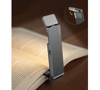 VTIGER lampe de table rechargeable pour la lecture au lit clip LED lampe de lecture réglable en 3 couleurs et 4 luminosité durable portable bookmark Light pour les fans de livres et les enfants