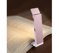 VTIGER lampe de table rechargeable pour la lecture au lit clip LED lampe de lecture réglable en 3 couleurs et 4 luminosité durable portable bookmark Light pour les fans de livres et les enfants