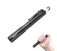 VTIGER T2A Lampe Torche EDC Compacte 1500 Lumens - LED Rechargeable AA, Super Lumineuse avec Interrupteur Arrière Tactique et Aimant pour Camping, Randonnée, Extérieur, Maison, Urgences