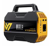VTOMAN FlashSpeed 300 Station Électrique Portable 300W (600W Pic)/230Wh Charge Rapide Générateur Solaire, Batterie LiFePO4 avec 3000 Cycles, Sorties 100W USB-C/230V AC pour Camping, Domestique, Pêche