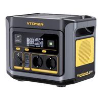 VTOMAN FlashSpeed 600 Générateur Électrique Portable 499Wh - 600W(Crête 1200W) Batterie LiFePO4 Générateur Solaire, 0 à 80% Charge Rapide en 1H Pour Capacité évolutive Pour Camping, Camping-cars,Pêche