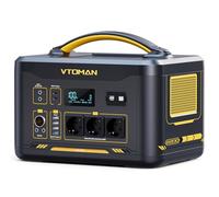 VTOMAN Jump 2200 Station Électrique Portable 2200W, Générateur solaire de 1548Wh, Batterie LiFePO4 avec Booster Batterie Voiture, Puissance d'entrée augmentée à 400W