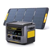 VTOMAN Station Électrique Portable avec 400W Panneau Solaire, 828Wh Batterie LiFeP04 Générateur Solaire de sortie/entrée 1000W CA, Capacité évolutive 2376Wh pour Camping, Camping-cars, Urgence