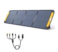 VTOMAN VS200 Panneau solaire portable 200W 19V, efficacité de 25% Panneau solaire pliable avec certification IP67 étanche et adaptateurs Anderson XT60 DC5521 et supports réglables