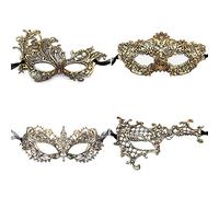 Vtrem Masque de Mascarade Sexy en Dentelle - Masques de Déguisement & Masque Carnaval à Décorer pour Adultes Déguisements Soirée Halloween Carnaval-Déesse Noël (Style F)