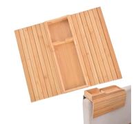 vTribus de monture antidérapant du ménage - plateau à accoudoir de canapé, plateau de canapé pliable, accessoires de canapés portables en bois, plateau de canapé léger, idéal dans la maison, bureau po