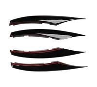 VTSGBLS Becquet de Pare-Chocs Avant de Voiture Bande Avant De Voiture Garniture Couvercle Spoiler pour Mercedes pour Benz A Classe W177 V177 A180 A200 A220 A250 2019-2023(Noir Brillant)