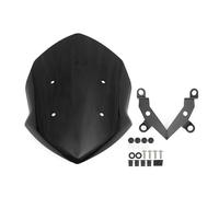 VTSGBLS Déflecteur Vent Motos pour Z 125 2019-2023 2022 Moto Déflecteur De Vent Bouclier Écran avec Support Pare-Brise Pare-Brise(Noir)