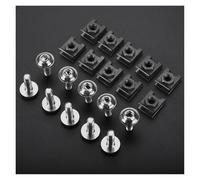 VTSGBLS Kit vis pour Moto pour XL 650 600 700 1000 125V pour Transalp pour Varadero XRV750 Moto Carénage Boulons Écrous Kit Carrosserie Fixation Clips Vis Écrous Voiture(Argent,10 pièces)