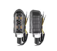 VTSGBLS Pour Suzuki 12V Moto Feux Clignotants Arrière Clignotant Indicateur Queue Clignotants(2 Sm-oke Lens Lamp)