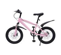 VTT 18 pouces pour enfants garçons et filles - Vélo unisexe pour enfants - Pour les villes, les plages, les pistes cyclables et différentes routes (rose)