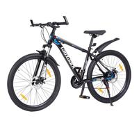 VTT 26 pouces semi-rigide adulte, 21 vitesses, freins à disque, fourche suspendue, env. 165-180 cm