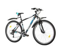 VTT 29'' Cadre Aluminium - Fourche Télescopique - 21 Vitesses avec équipement Shimano ( Dérailleurs, roue libre et poignées )