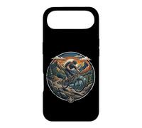 VTT Alpes Rivière Coucher de Soleil Cycliste Nature Coque pour iPhone Air