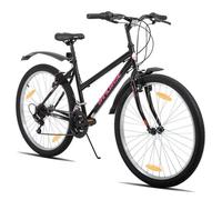 VTT - BAMCBASE - Vélo 24 pouces cadre bas - 18 vitesses - Cadre acier haute teneur - Freins V