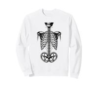 VTT Downhill Squelette Vintage Anatomie Sweatshirt