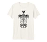 VTT Downhill Squelette Vintage Anatomie T-Shirt Haut de Gamme