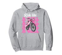 VTT drôle vélo de montagne fille maman roule comme une fille Sweat à Capuche