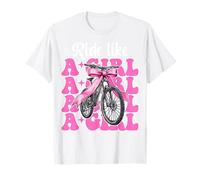 VTT drôle vélo de montagne fille maman roule comme une fille T-Shirt