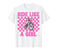VTT drôle vélo de montagne fille maman roule comme une fille T-Shirt