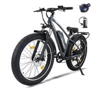 VTT électrique AVDL A35, batterie amovible 48 V 13 Ah, transmission Shimano 7 vitesses - Gris