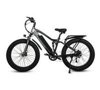 VTT électrique CMACEWHEEL TP26, Batteire 18 Ah, pneus larges, Gris Noir