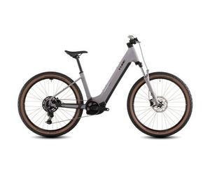 Vtt electrique cube reaction hybrid performance 600 easy entry shimano 9v 600 wh bosch 75 nm 27 5 gris violet plum 2026