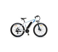 VTT électrique Fafrees F28 MT, 27,5 po, 21 vitesses Shimano, blanc&bleu