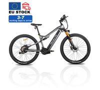 VTT électrique Hedatx TX19-gris 29 pouces, moteur 1000 W, batterie 48 V 19,2 Ah, freins hydrauliques Shimano et mode PAS/E haute vitesse